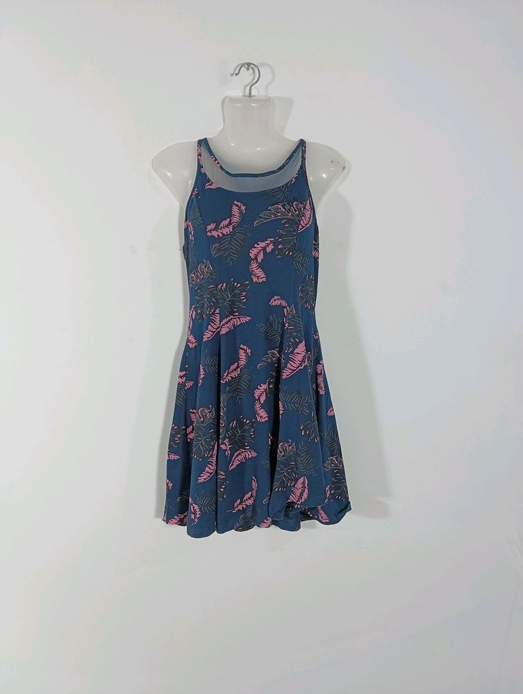 Navy Blue Printed Casual dress (Women)