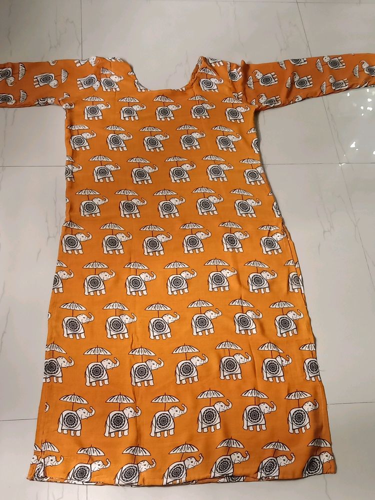 Kalamkari Rayon Kurta