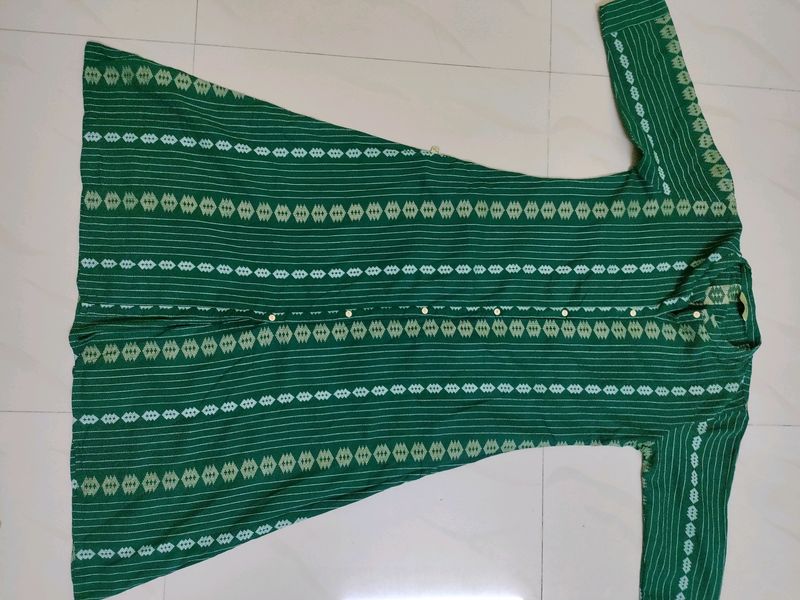 Green Work Wear Kurta