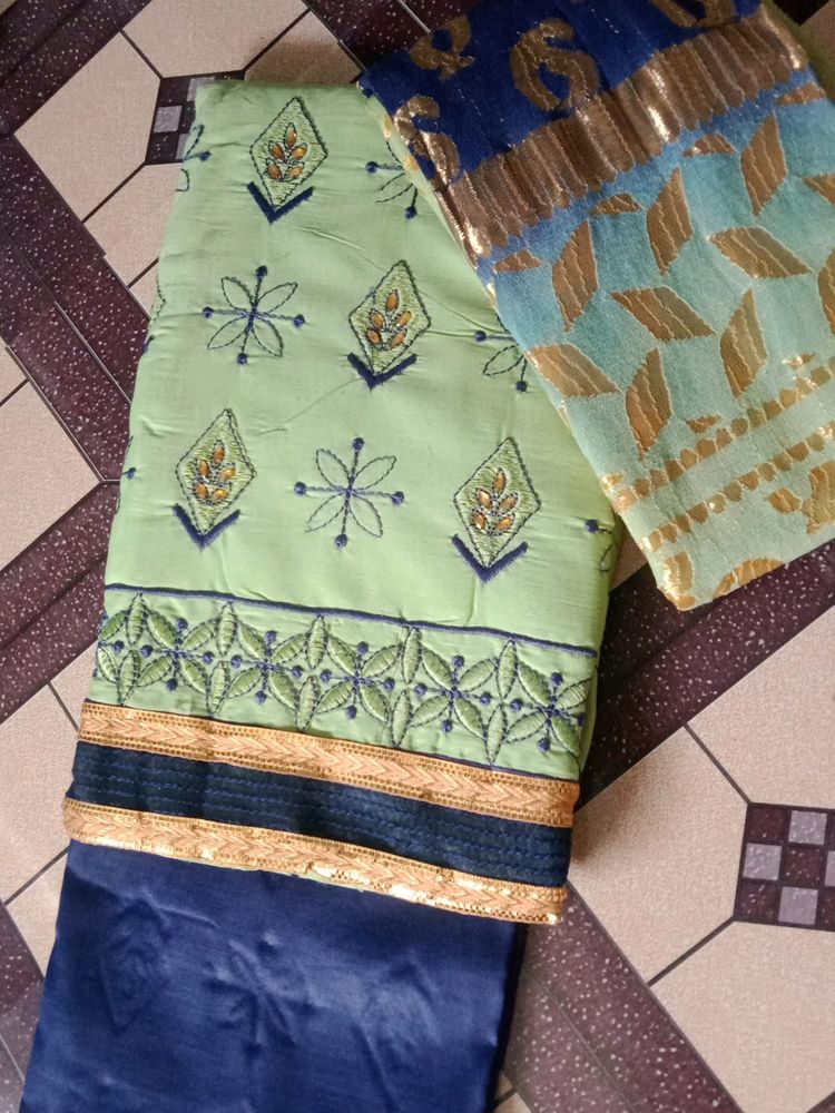 Cotton Dress With Braso Dupatta