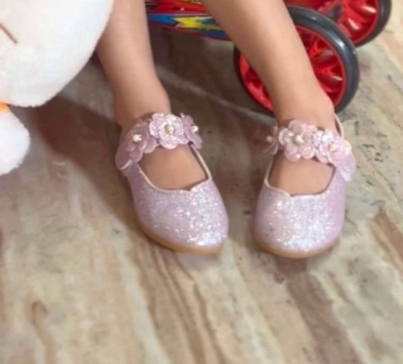 Babyoye Glittery purple Ballerina For Girl Kids