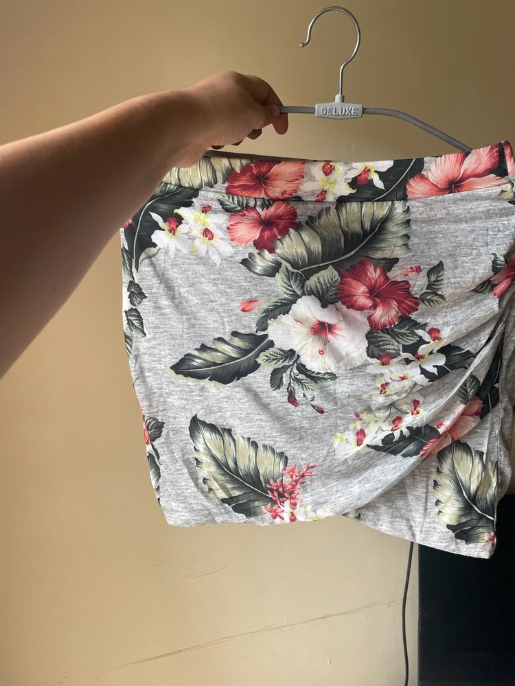 ZARA FLORAL SKIRT