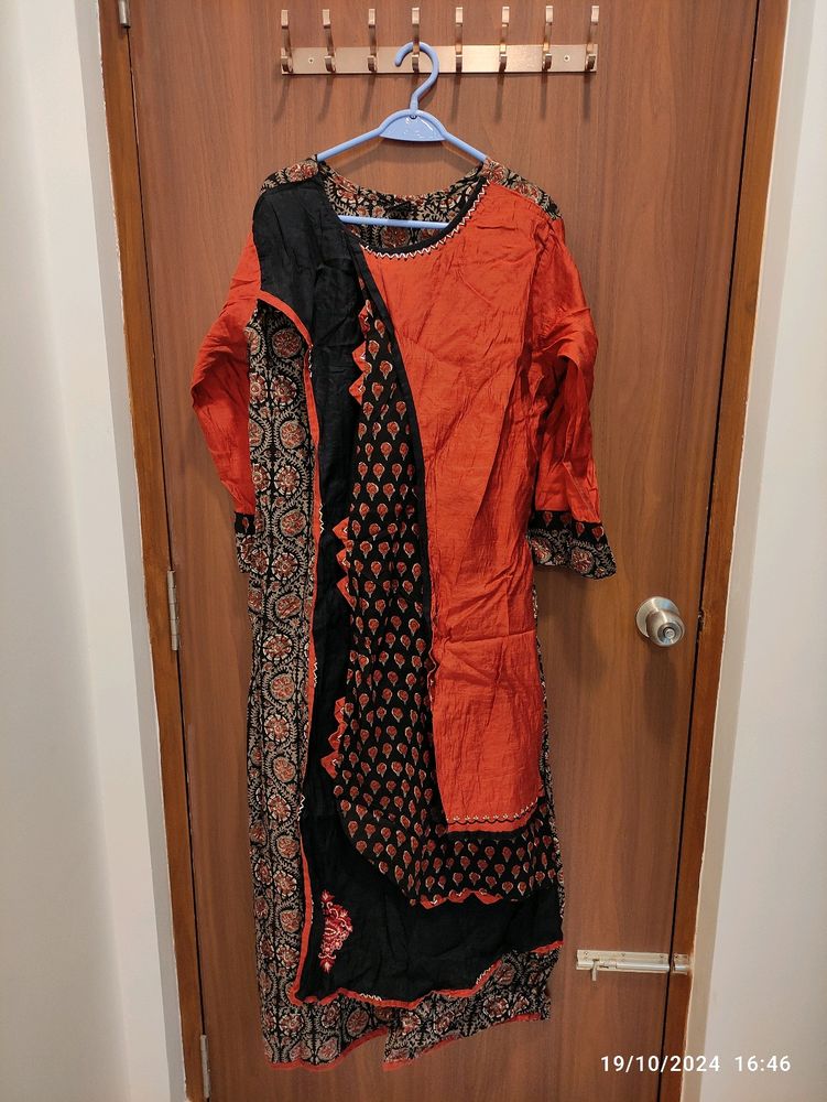 Soch Full Length Layered Kalamkari Gown