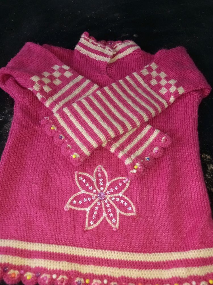 New Handmade Pink Sweater