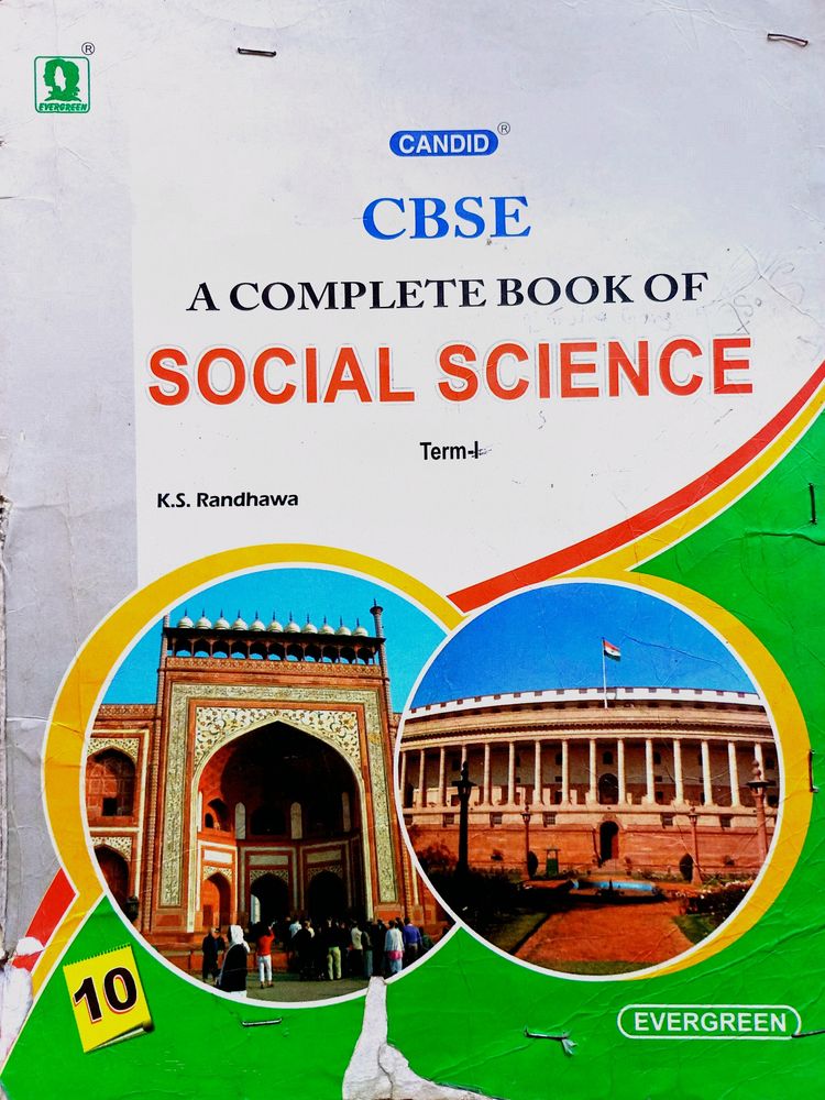 Social Science Class 10  Term -1 Cbse Board Book