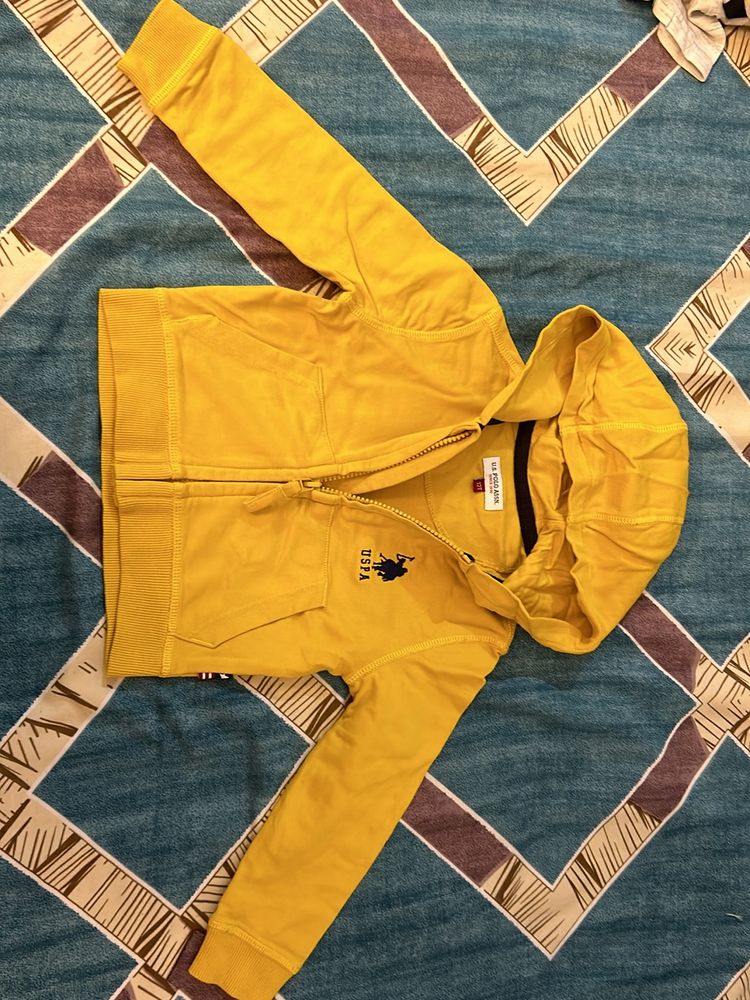 US Polo Yellow Sweatshirt
