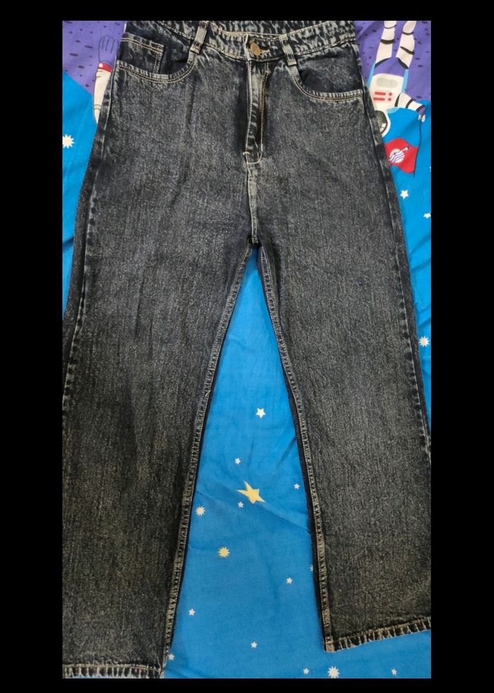 Black Straight Jeans