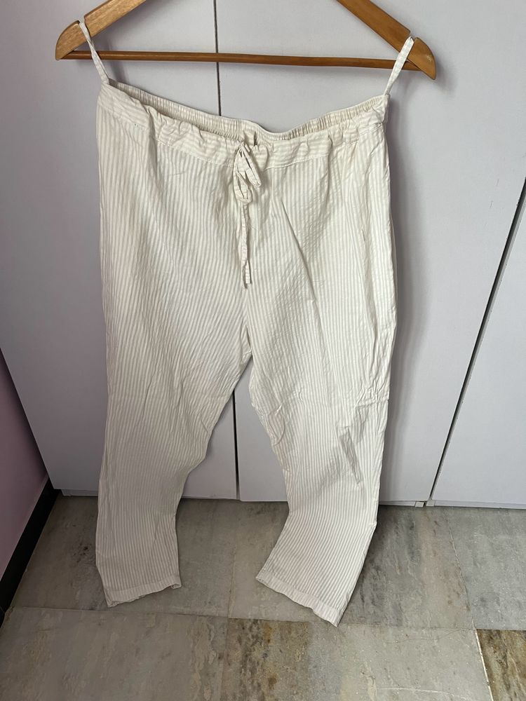 Cotton Striped Trouser