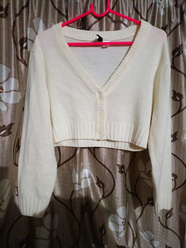 H&M Cream Cardigan