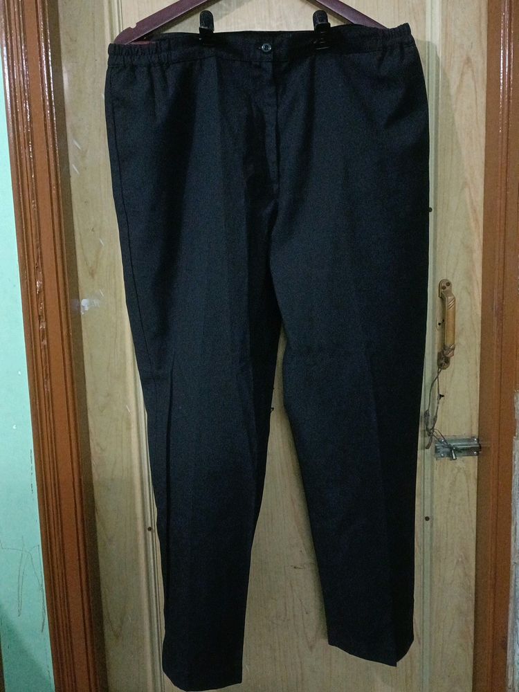 Black Trousers With Side Slit