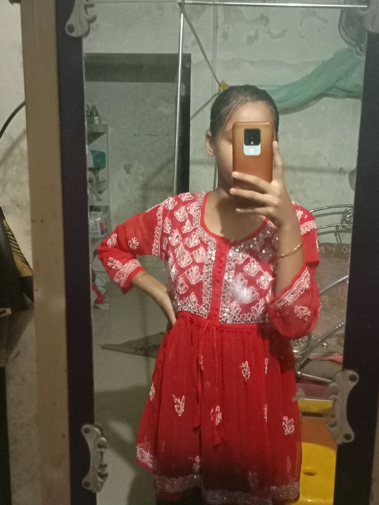 Real Chikankari Kurti