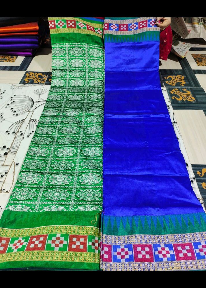 Royal Blue sambalpuri bomkei patta saree #Odisha Handlooms