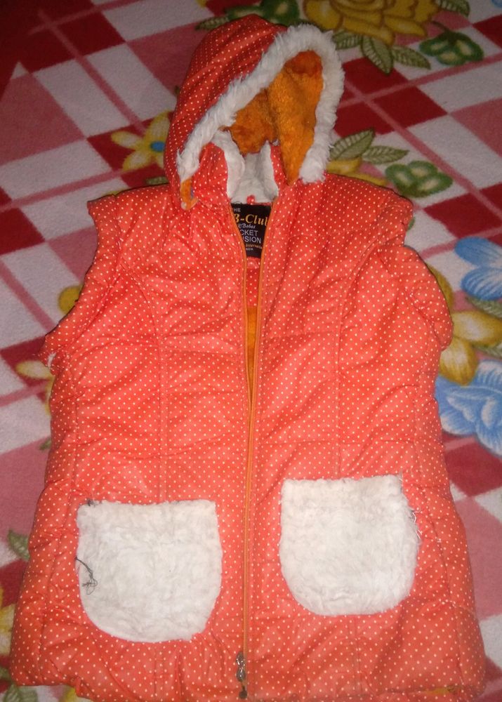 PUFF HALF JACKET FOR GIRLS