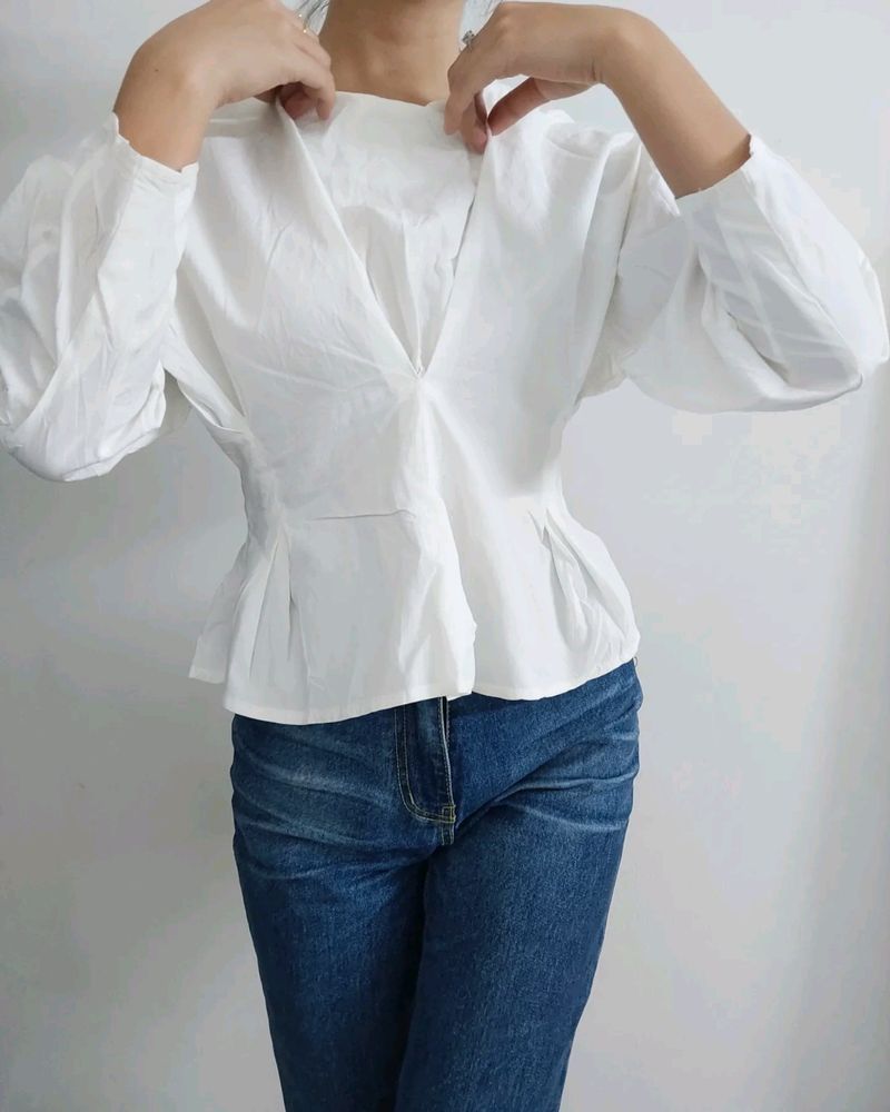 Perfect Stitched White Top