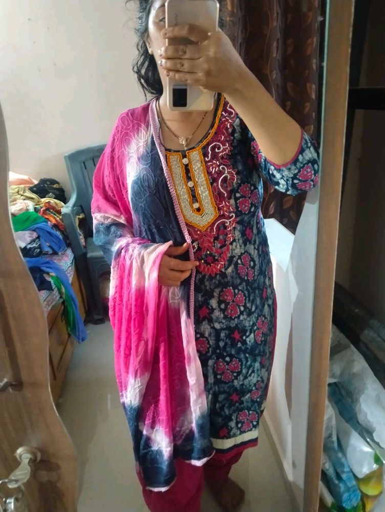 Havey Patiyala Dress With Full Work Dupatta