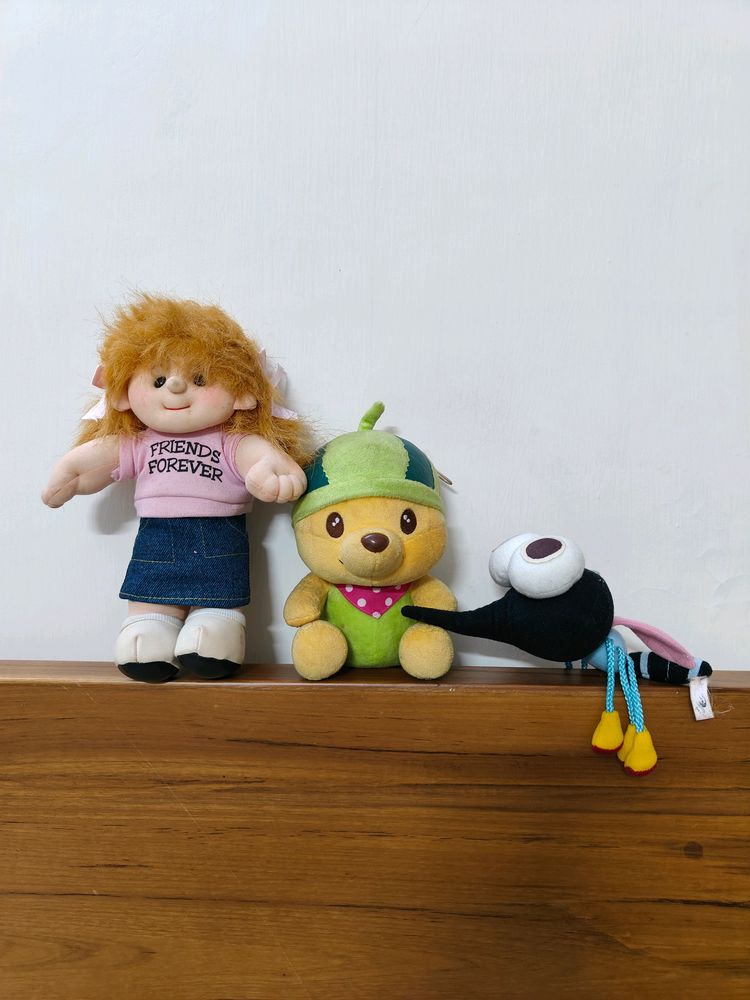 3 Soft Toys For Kids