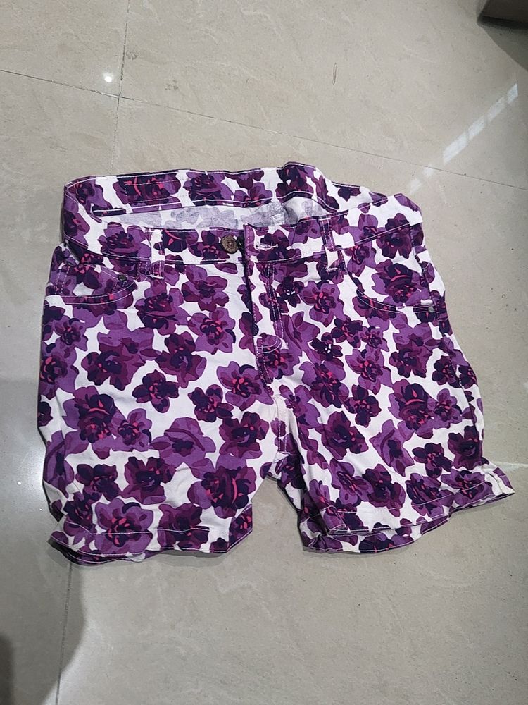 Printed Shorts Never Used