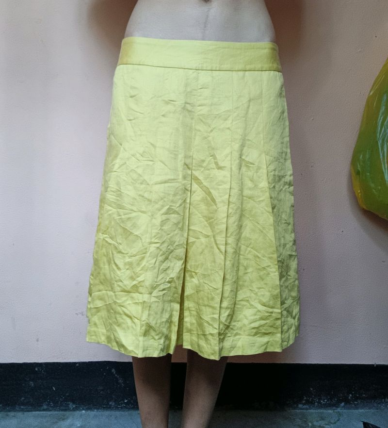 Yellow  Waist Skirt