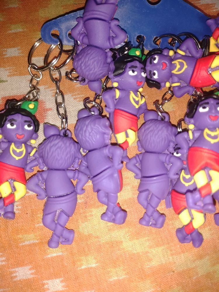 Key Ring/Chain(Krishna/Silicon/Rubber/2 Piss)😮