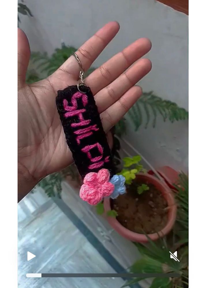 Crochet Name Keychains