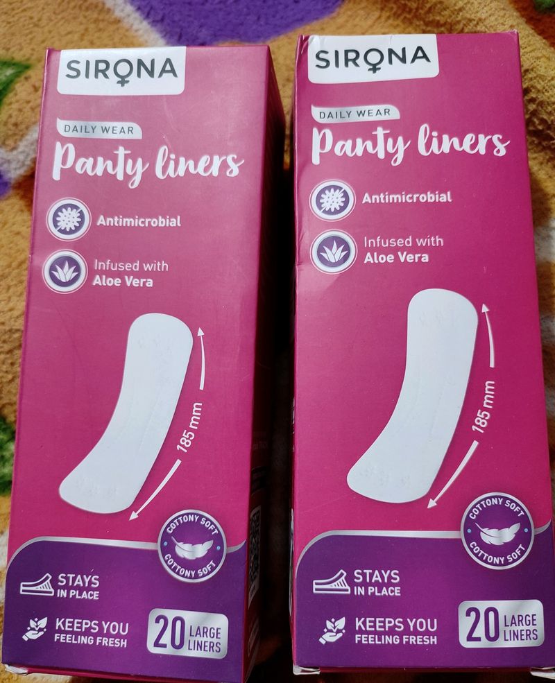 Combo Of Two Sirona Daily Wear Panty Liners Packs