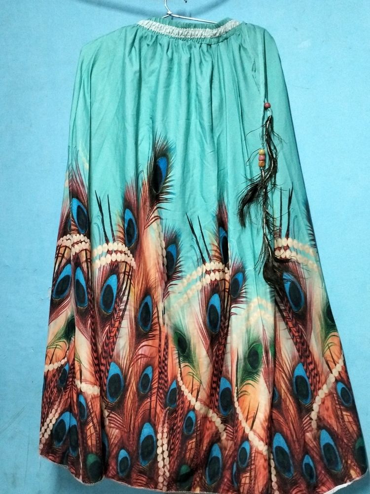 Peacock feather  Printed Lehnga ... Length 36