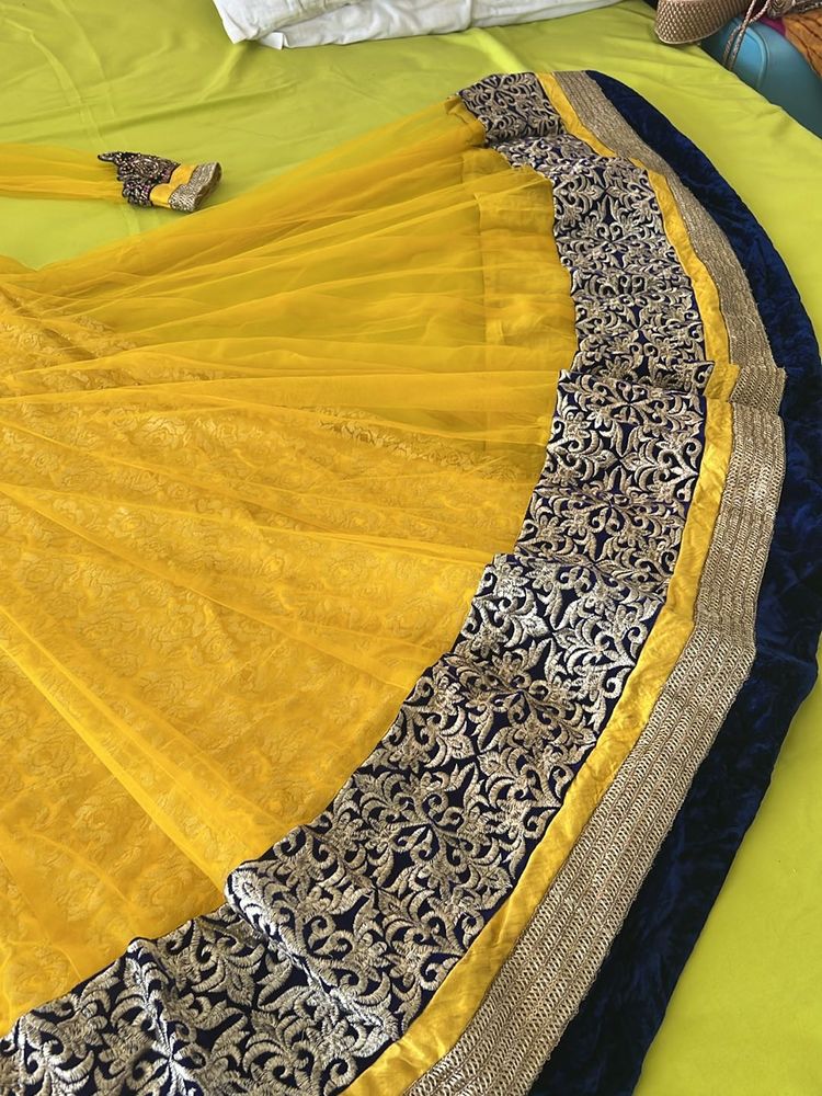 Yellow Anarkali Dress Ethnic