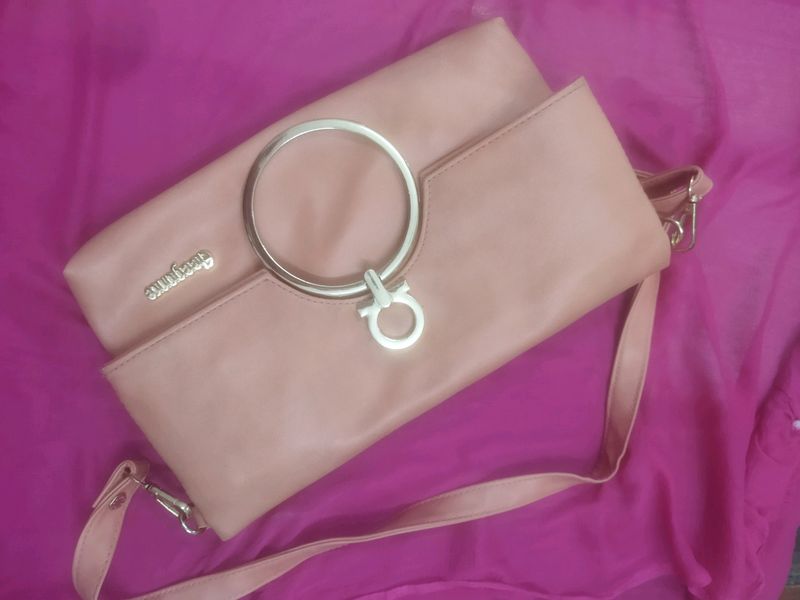 Women Peach Colour Bag