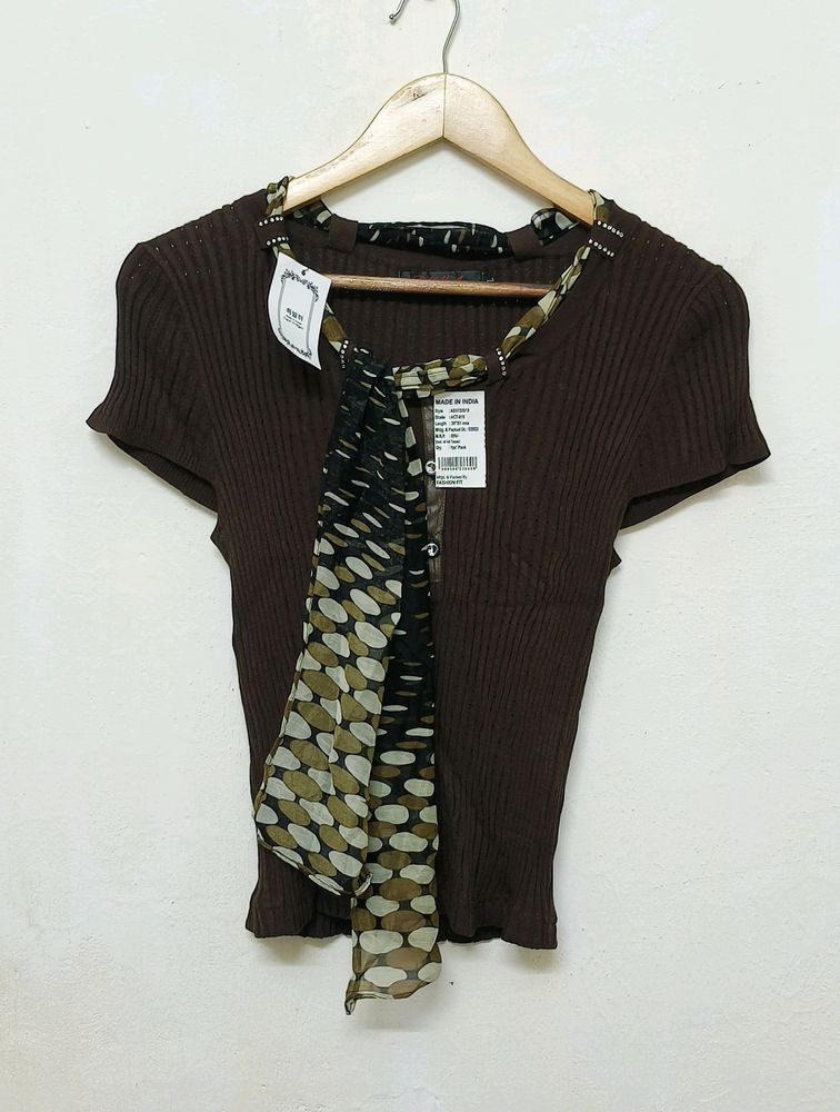 Trendy New Coffee Brown Top For Women