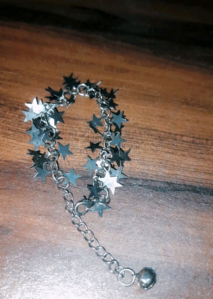 Oxidized Star Bracelet