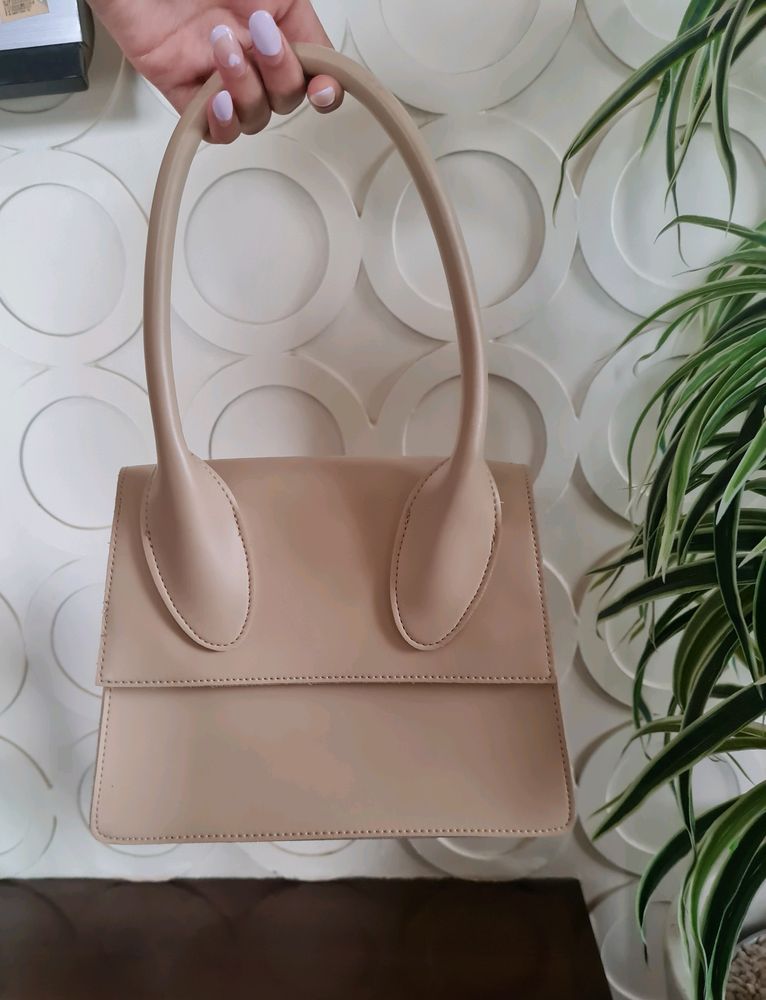 Beige Handbag