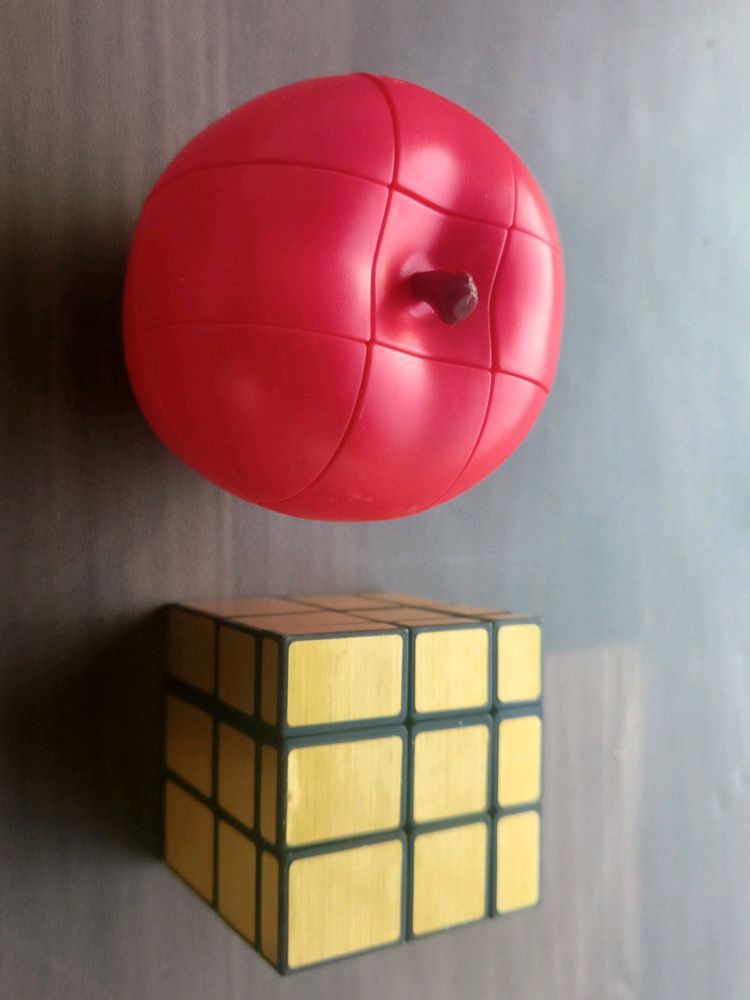 Apple And 3*3 Mirror Rubik's Cube (Best Quality)