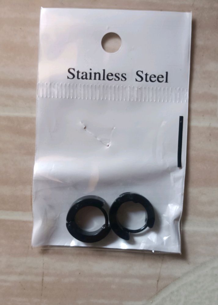 Black Piercing earing Alloy Hoop Earring