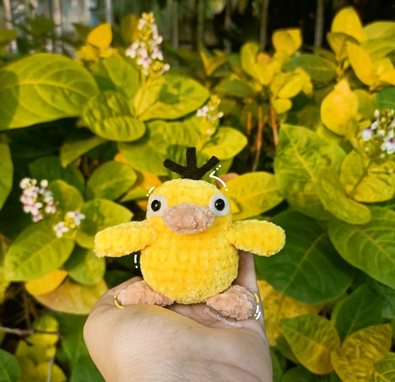 Custom Made Psyduck Pokemon Plushie