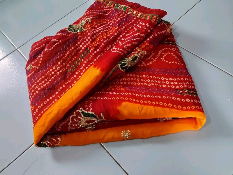 "Pila Saree With Unstitched Blouse