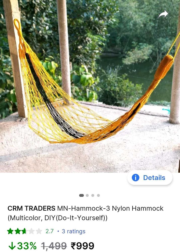 outdoor rope swing hammock