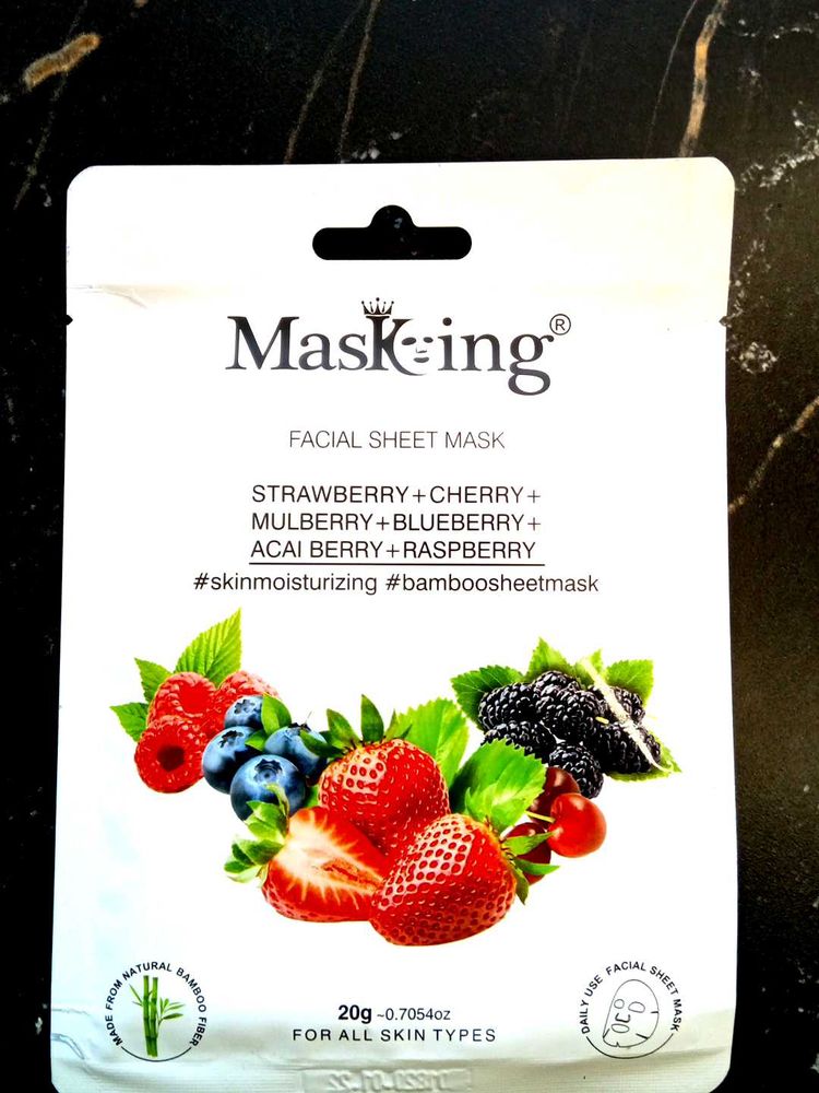 Masking Mix 🍓🍑 Moisturizing Face Mask