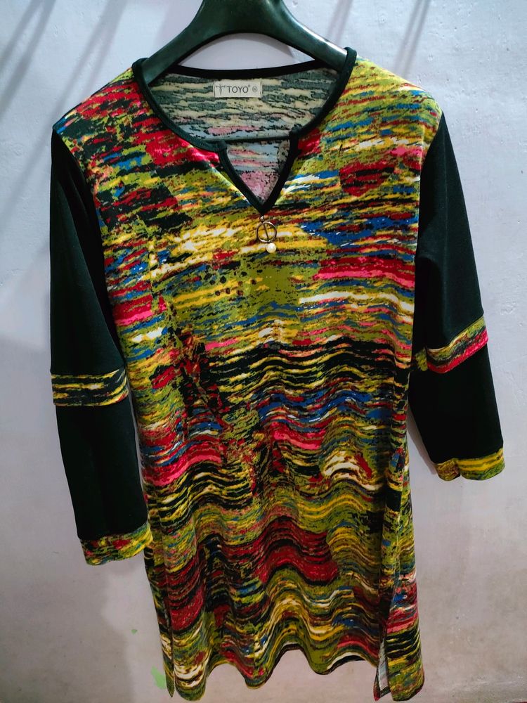 Winter Multi Colour Kurti