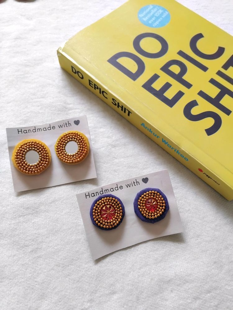 @60/- Rs Studs 💛💜✨️