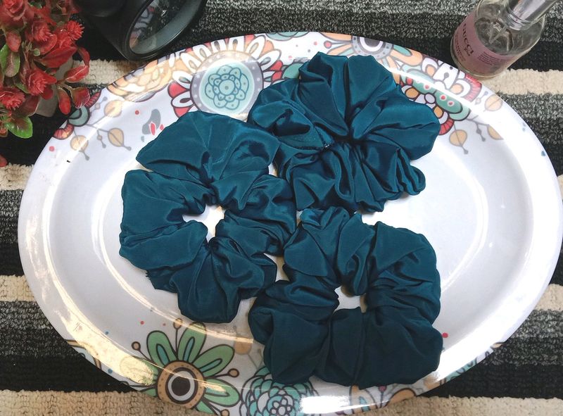 3 Satin Scrunchies Set.