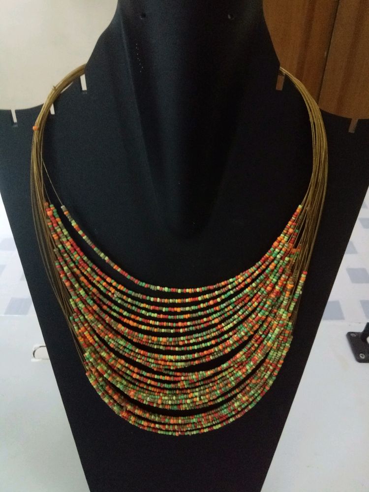 Multi Colors Seed Beads Necklace