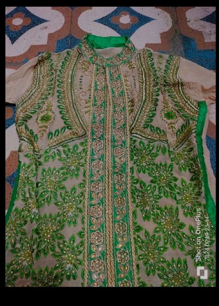 Kurti Set With Two Colours Dupatta