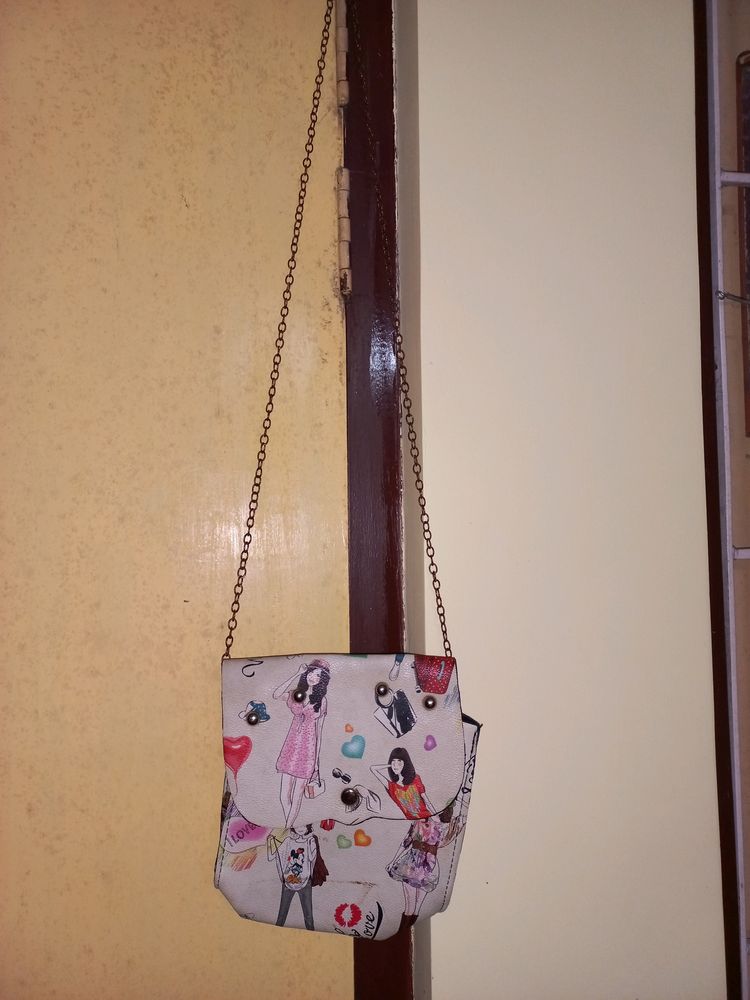 Beige Sling Bag