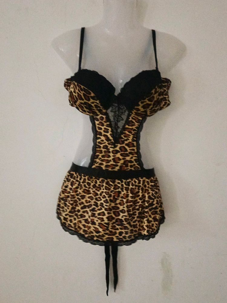 SEXY LEOPARD PRINT BABYDOLL