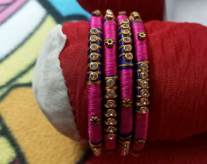 Bangles Pink And Blue