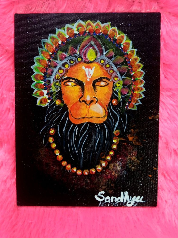 hanumanji canvas painting 🎨🖌️