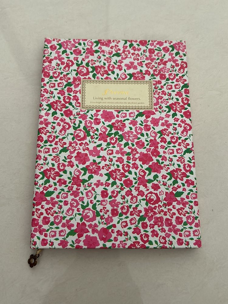 Floral diary 📔 bought in Japan