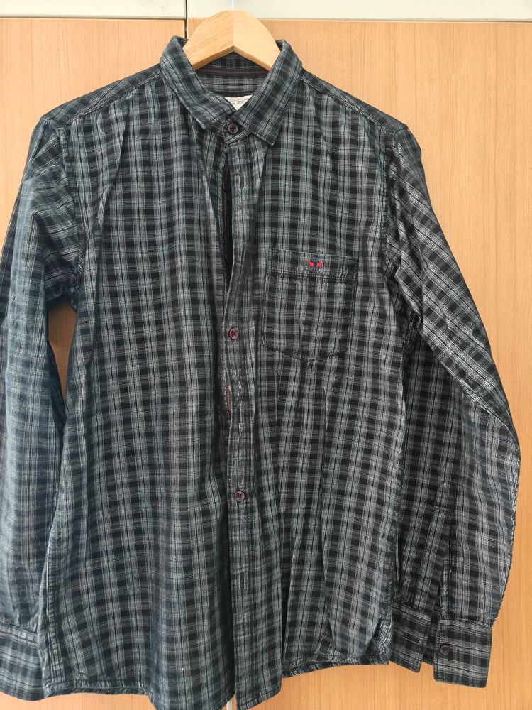 Black and White Cheque Shirt