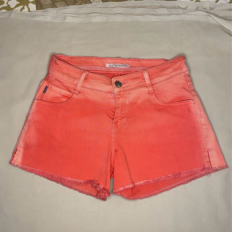 ZARA TRF Tiedye Pink Denim Shorts