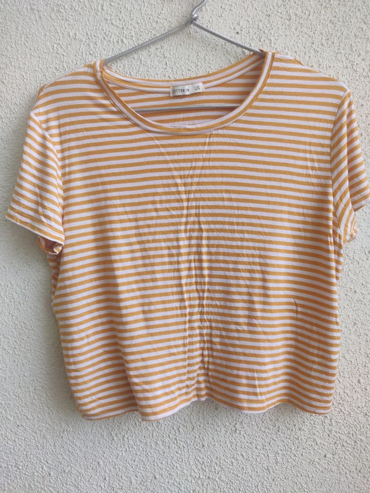 Striped Crop Top